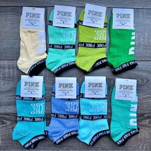 PINK Victoria's Secret Colorful Ankle Socks Set